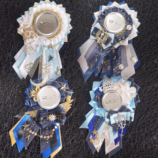 Ita Bag Rosette Ribbon Badge Display 75mm 丨 Myitabag