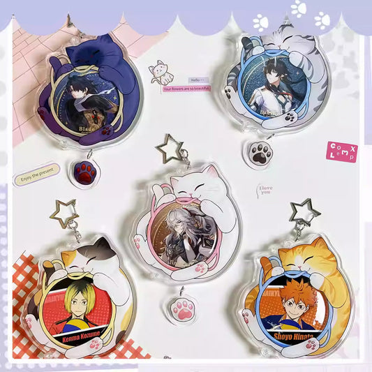Cute Cat Acrylic Badge Decoration Charm 丨 Myitabag