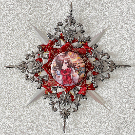Gorgeous Vintage Rosette Holder for 55-75mm Badges 丨 Myitabag