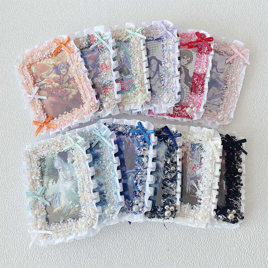 Kawaii Lace Bow 3-Inch Photo Card Holder Decoration 丨 Myitabag