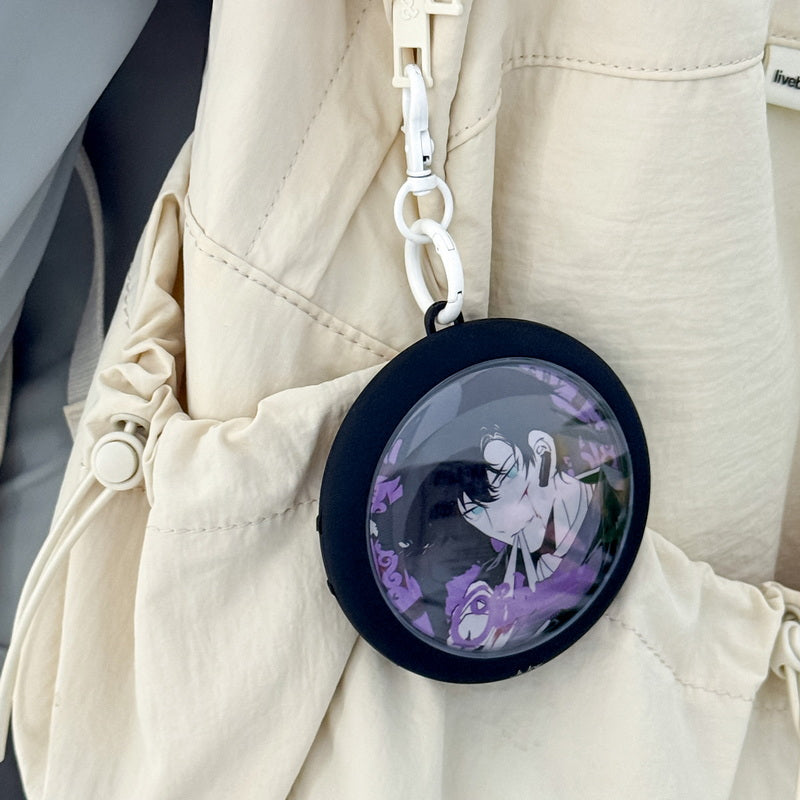 Round Badge Protector Case Ita Bag Keychain Charm 丨 Myitabag