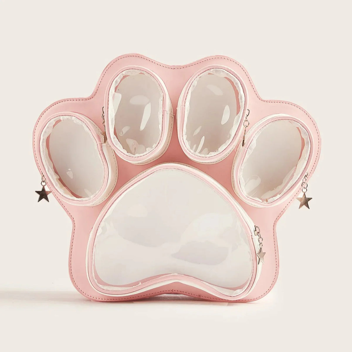 Multi-Pocket Kawaii Paw Crossbody Bag product view | anime ita bag | Myitabag