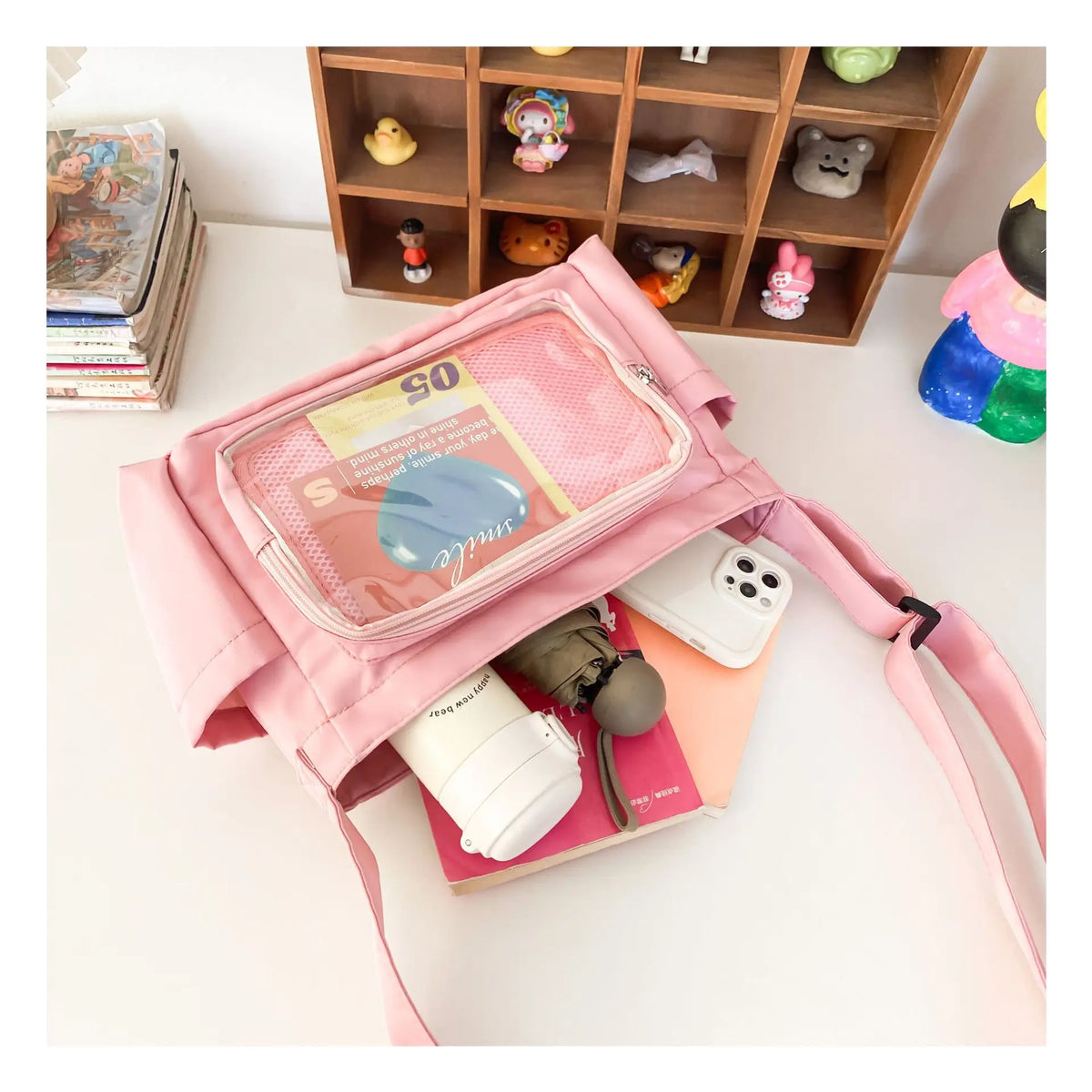 Nylon Display Ita Bag product view | anime ita bag | Myitabag