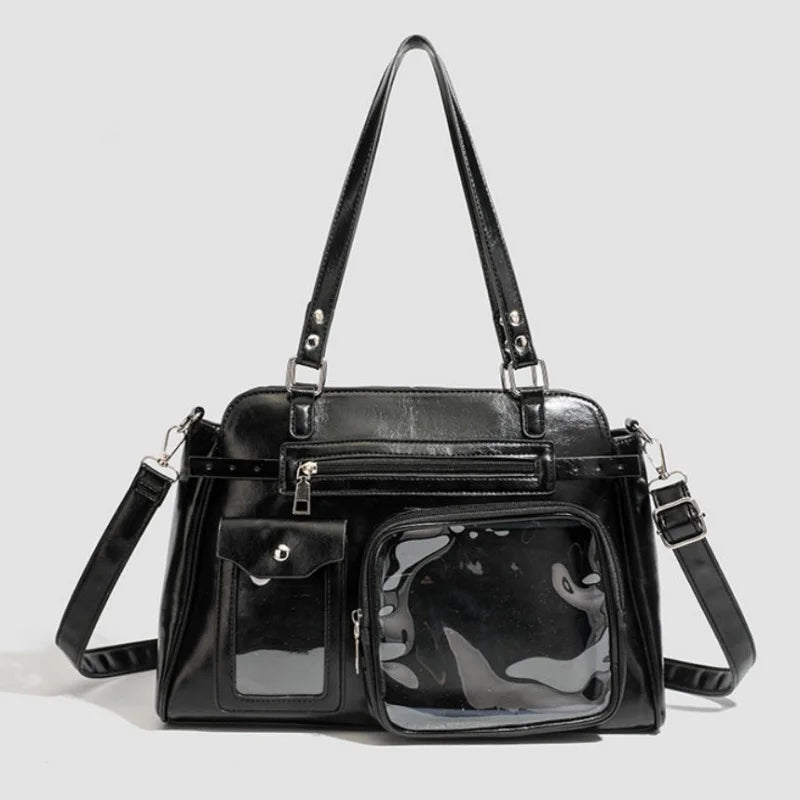 Anime Character Ita Bag | Transparent Pin Display Crossbody | Myitabag