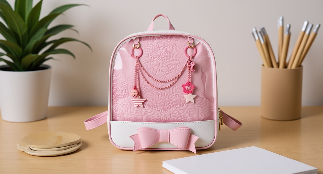 Ita bag in a lifestyle setting: a tidy styling desk