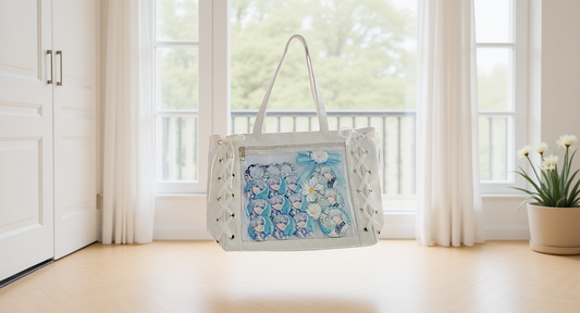 Ita bag in a lifestyle setting: a bright entryway