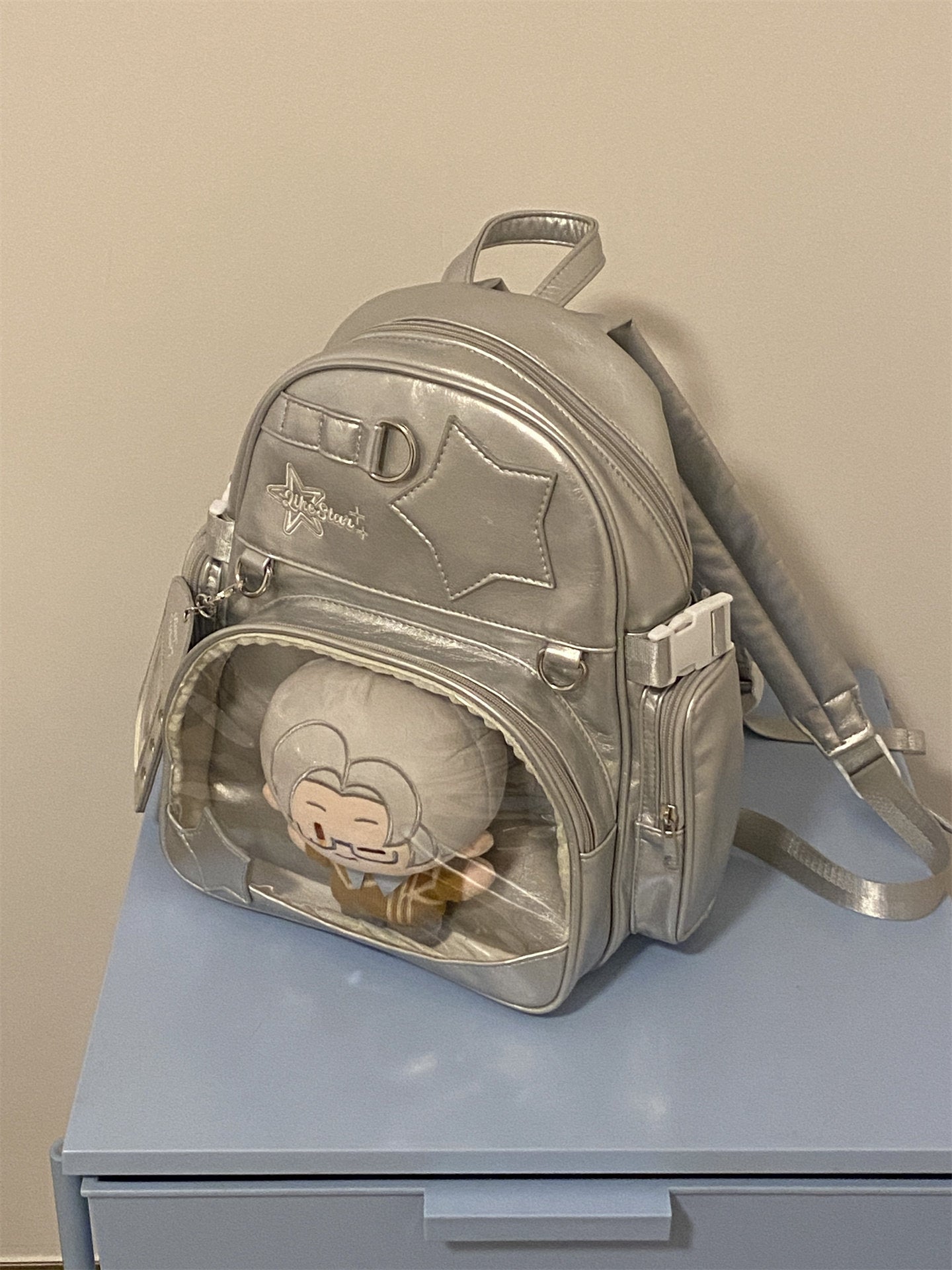 Large-Capacity Transparent Candy-Color Ita Backpack丨 Myitabag