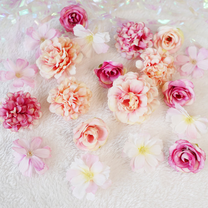 Rose Silk Flower Combination Ita Bag Accessories 丨 Myitabag