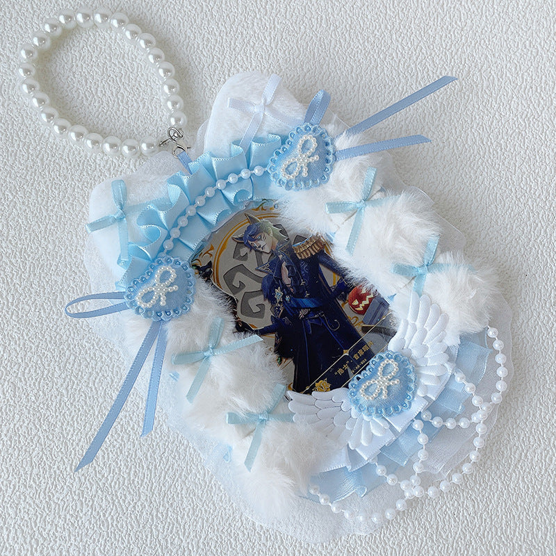 Anime Lace Pearl Badge Card Holder Charm 丨 Myitabag