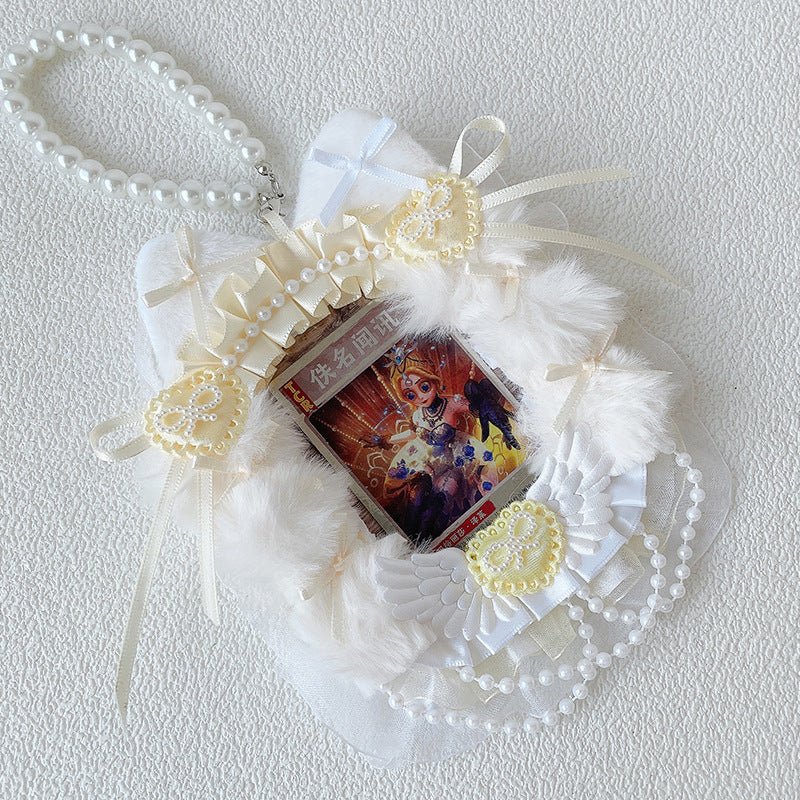 Anime Lace Pearl Badge Card Holder Charm 丨 Myitabag
