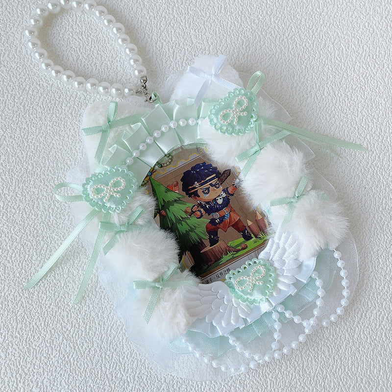 Anime Lace Pearl Badge Card Holder Charm 丨 Myitabag