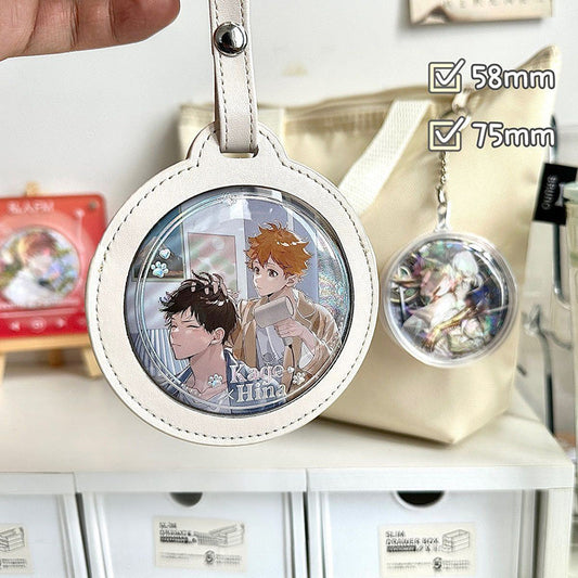 Anime Badge Protective Sleeve Keychain 丨 Myitabag