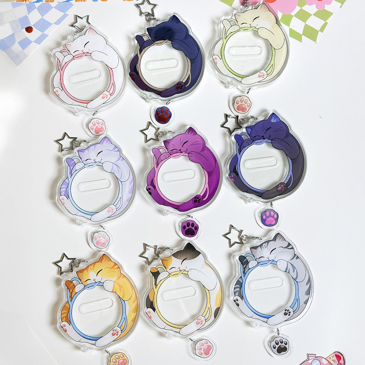 Cute Cat Acrylic Badge Decoration Charm 丨 Myitabag