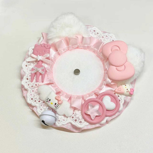 Cute Lace-Trimmed Devil Rosette Badge Decoration for Ita Bags 丨 Myitabag