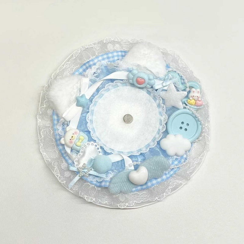 Cute Lace-Trimmed Devil Rosette Badge Decoration for Ita Bags 丨 Myitabag
