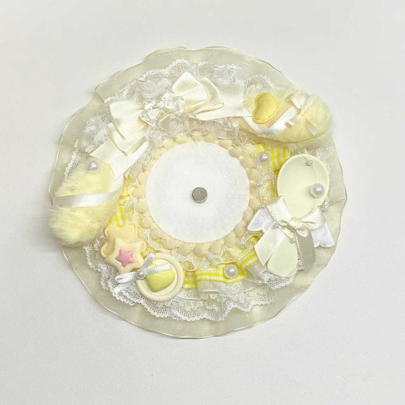 Cute Lace-Trimmed Devil Rosette Badge Decoration for Ita Bags 丨 Myitabag
