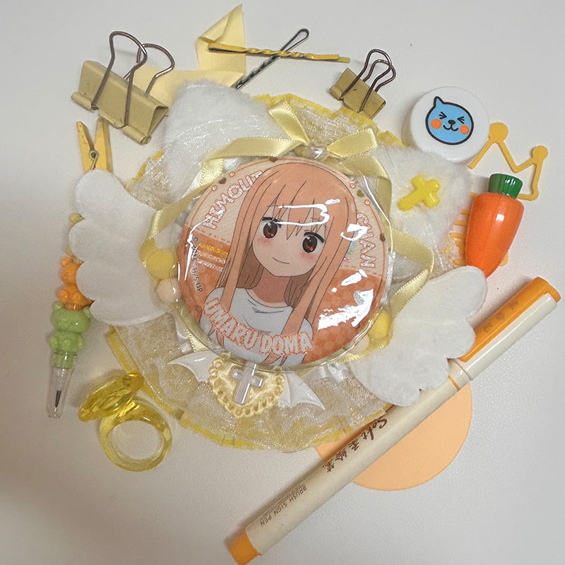 Cute Owl Badge Holder for 58–75mm Ita Bag Pins 丨 Myitabag