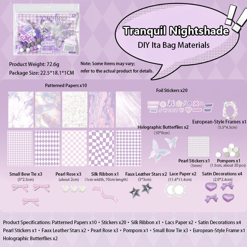 DIY Ita Bag Materials Kit Ita Bag Decoration 丨 Myitabag