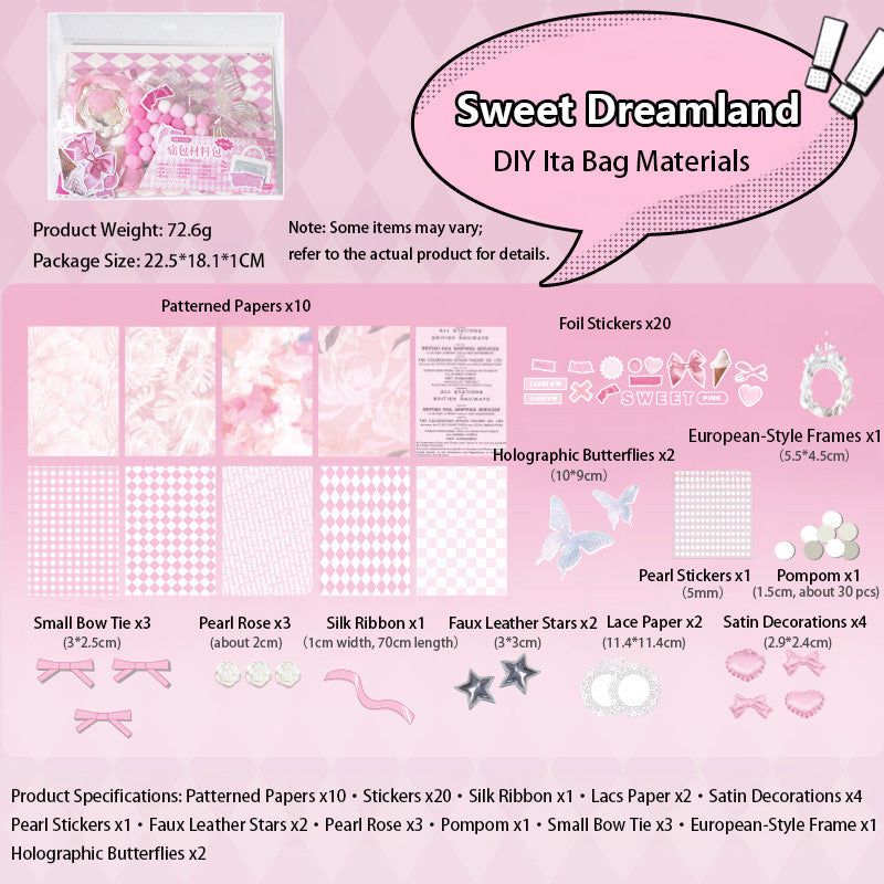 DIY Ita Bag Materials Kit Ita Bag Decoration 丨 Myitabag