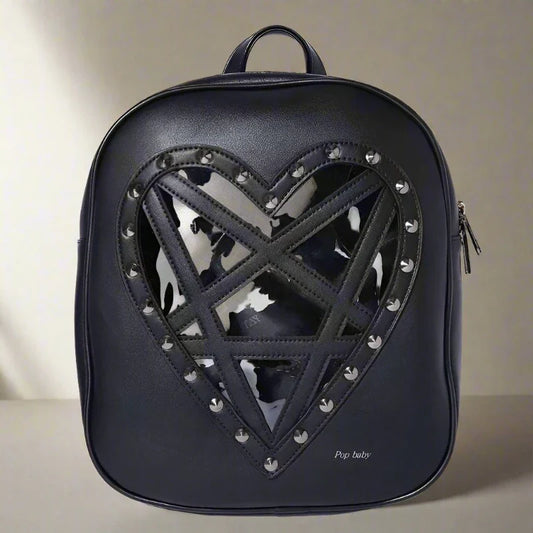 Gothic Elegance Heart Backpack 丨 Myitabag