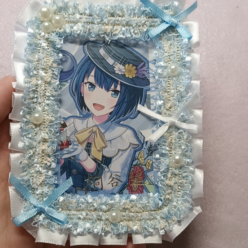 Kawaii Lace Bow 3-Inch Photo Card Holder Decoration 丨 Myitabag