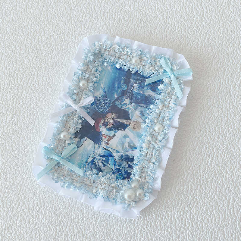 Kawaii Lace Bow 3-Inch Photo Card Holder Decoration 丨 Myitabag
