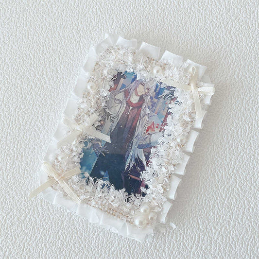 Kawaii Lace Bow 3-Inch Photo Card Holder Decoration 丨 Myitabag