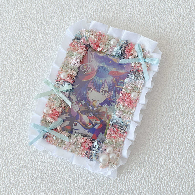 Kawaii Lace Bow 3-Inch Photo Card Holder Decoration 丨 Myitabag