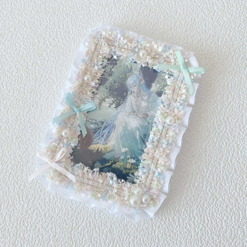 Kawaii Lace Bow 3-Inch Photo Card Holder Decoration 丨 Myitabag