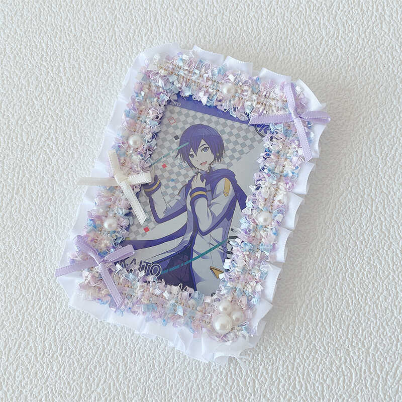 Kawaii Lace Bow 3-Inch Photo Card Holder Decoration 丨 Myitabag