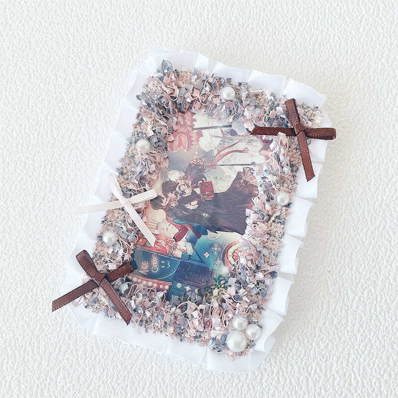 Kawaii Lace Bow 3-Inch Photo Card Holder Decoration 丨 Myitabag