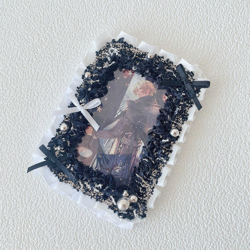 Kawaii Lace Bow 3-Inch Photo Card Holder Decoration 丨 Myitabag