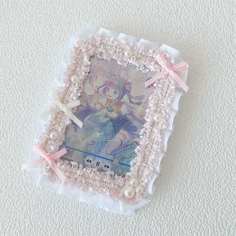 Kawaii Lace Bow 3-Inch Photo Card Holder Decoration 丨 Myitabag