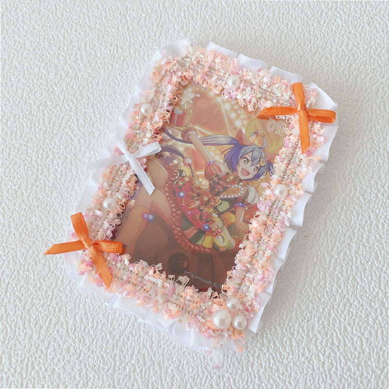 Kawaii Lace Bow 3-Inch Photo Card Holder Decoration 丨 Myitabag