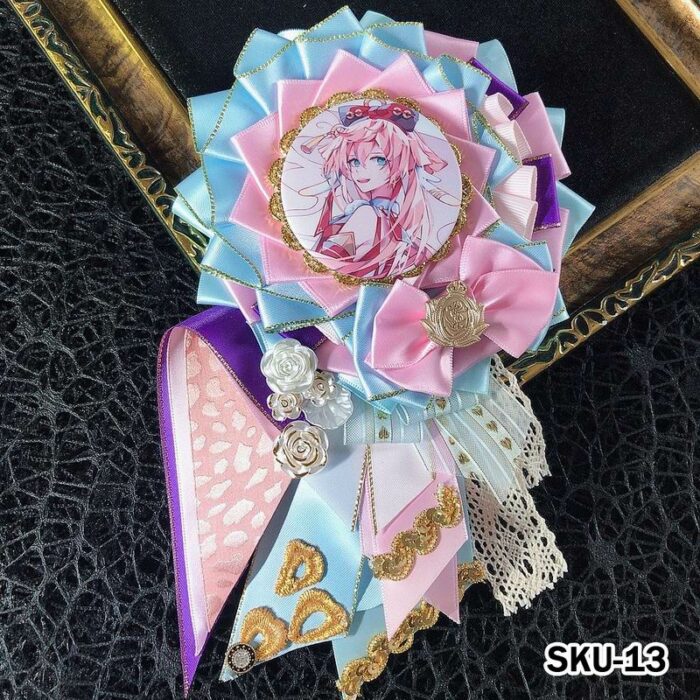 Handmade Ita Bag Rosette Ribbon Accessory Ornament 58mm 丨 Myitabag