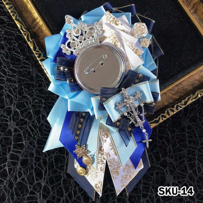 Handmade Ita Bag Rosette Ribbon Accessory Ornament 58mm 丨 Myitabag