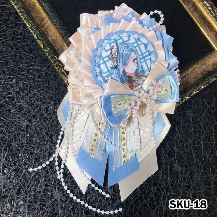 Handmade Ita Bag Rosette Ribbon Accessory Ornament 58mm 丨 Myitabag