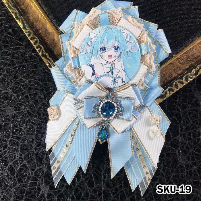 Handmade Ita Bag Rosette Ribbon Accessory Ornament 58mm 丨 Myitabag