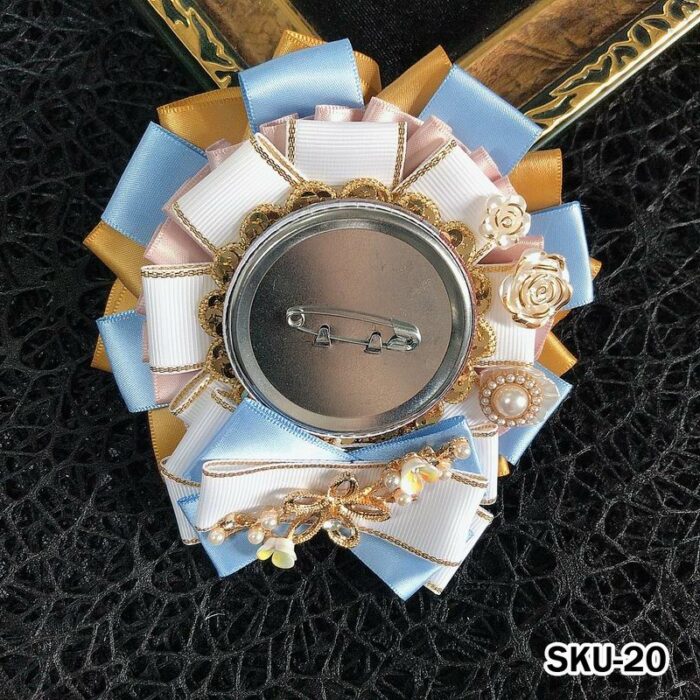 Handmade Ita Bag Rosette Ribbon Accessory Ornament 58mm 丨 Myitabag