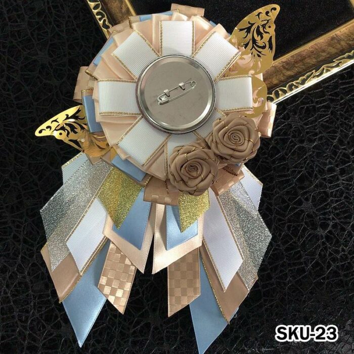 Handmade Ita Bag Rosette Ribbon Accessory Ornament 58mm 丨 Myitabag
