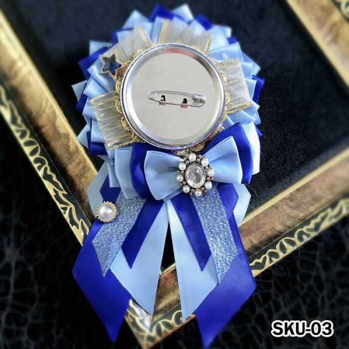 Handmade Ita Bag Rosette Ribbon Accessory Ornament 58mm 丨 Myitabag