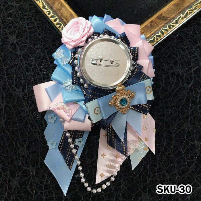 Handmade Ita Bag Rosette Ribbon Accessory Ornament 58mm 丨 Myitabag