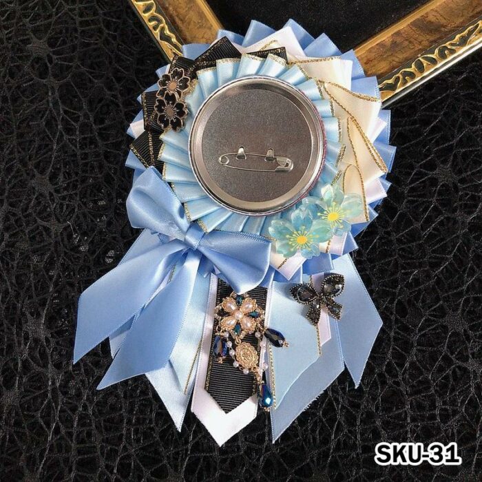 Handmade Ita Bag Rosette Ribbon Accessory Ornament 58mm 丨 Myitabag