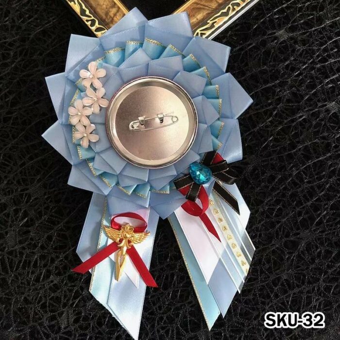 Handmade Ita Bag Rosette Ribbon Accessory Ornament 58mm 丨 Myitabag