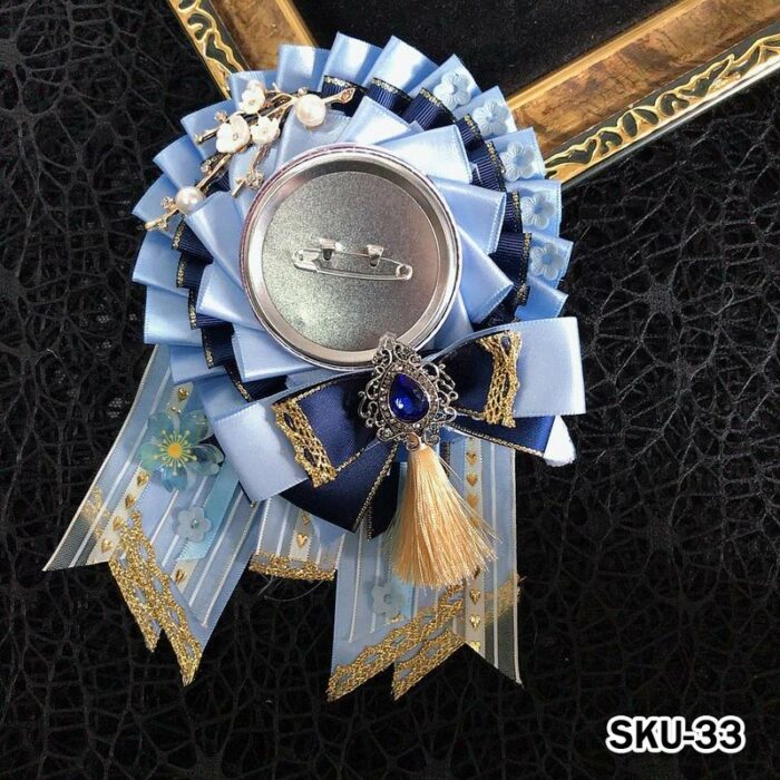 Handmade Ita Bag Rosette Ribbon Accessory Ornament 58mm 丨 Myitabag