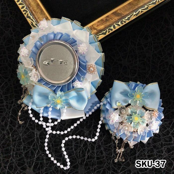 Handmade Ita Bag Rosette Ribbon Accessory Ornament 58mm 丨 Myitabag