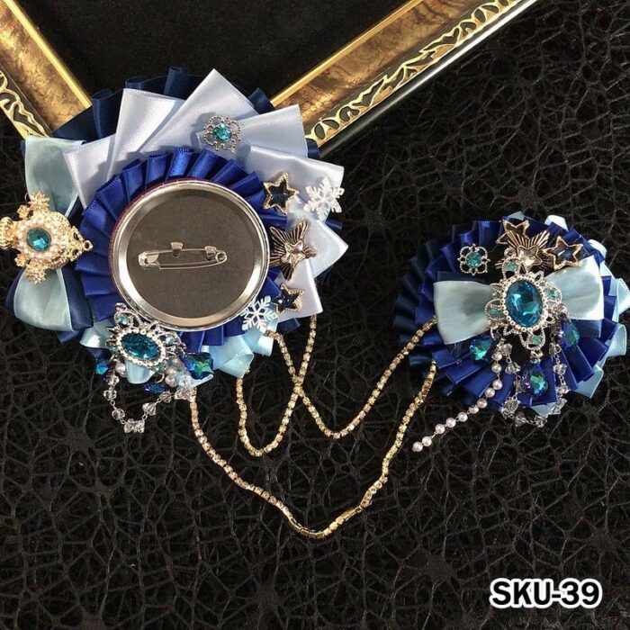 Handmade Ita Bag Rosette Ribbon Accessory Ornament 58mm 丨 Myitabag