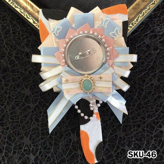 Handmade Ita Bag Rosette Ribbon Accessory Ornament 58mm 丨 Myitabag