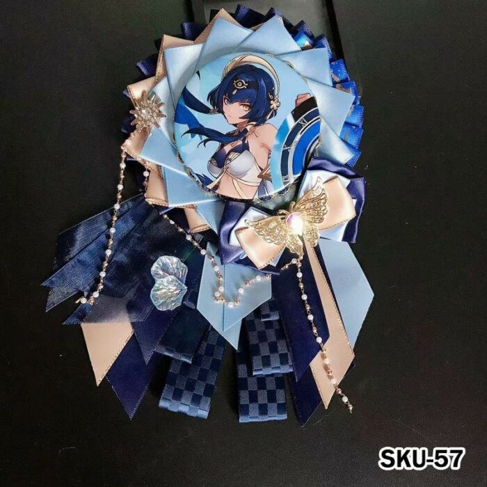 Handmade Ita Bag Rosette Ribbon Accessory Ornament 58mm 丨 Myitabag