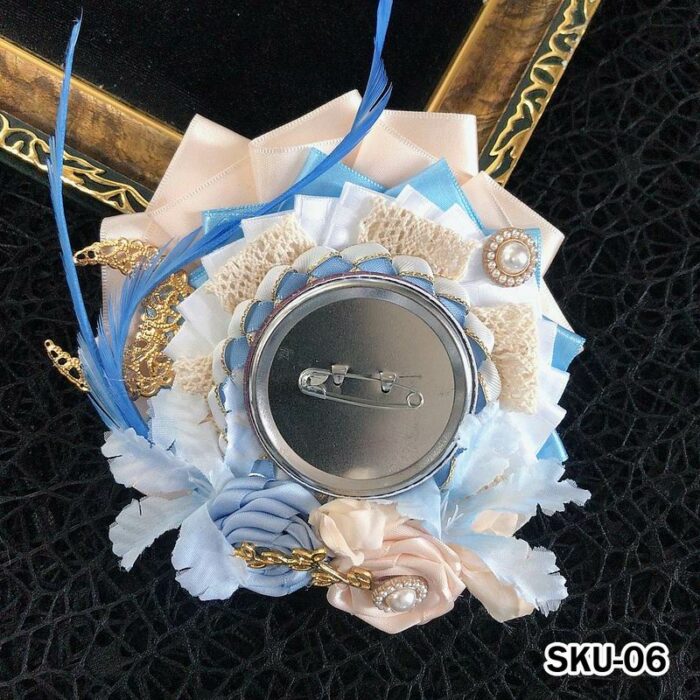 Handmade Ita Bag Rosette Ribbon Accessory Ornament 58mm 丨 Myitabag